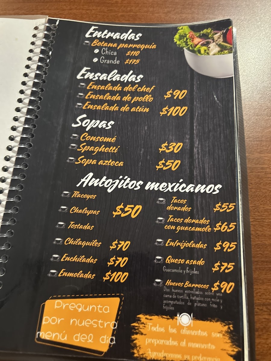 Café Parroquia Menu - Image 3